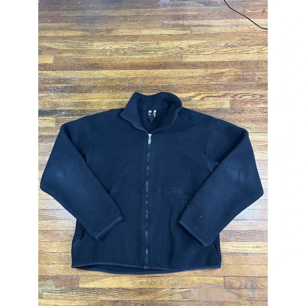 The North Face Jacket‎ Size Large Men's Black Fleece Lined  Full Zip